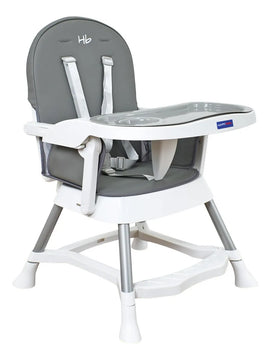 Silla Comedor Bebe 3 En 1 Lyra Happy Baby Color Gris Gris