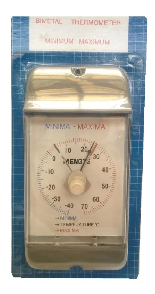 Termómetro Bimetal Max-min -40 A 70 Grados Centígrados