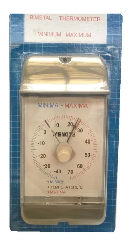 Termómetro Bimetal Max-min -40 A 70 Grados Centígrados