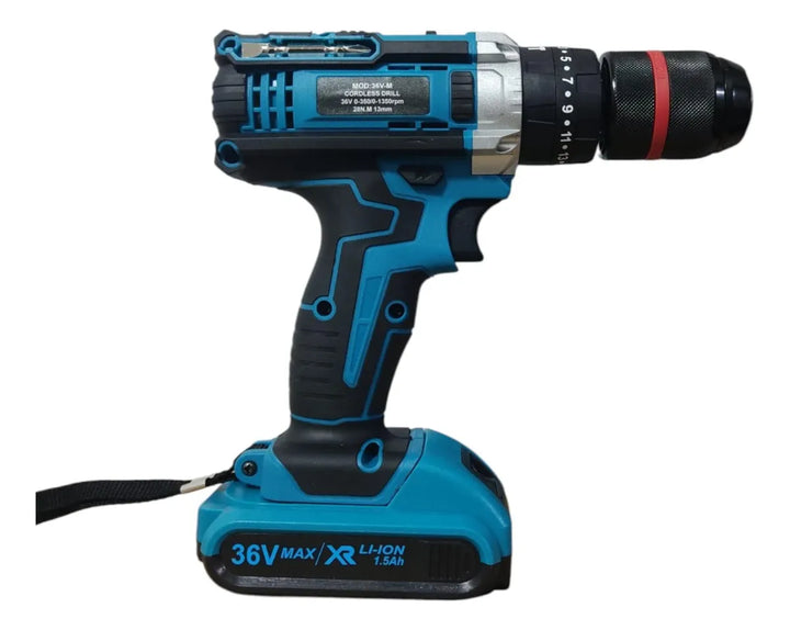 Combo Inalambrico Taladro 36v 1/2 + Minipulidora + Accesorio - Amarillo - 50-60 Hz