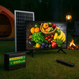 Televisor 32 Pulgadas Solar Batería 60000mah Control Remoto