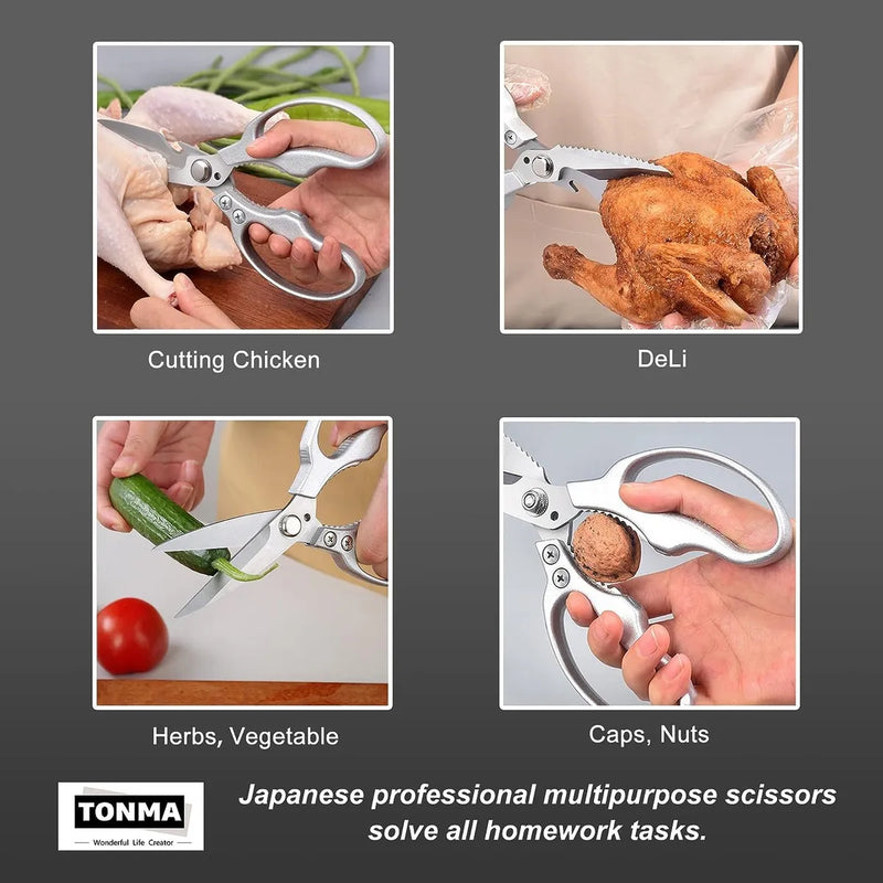 Tijeras De Cocina Tonma [fabricadas En Japón], Resistentes,