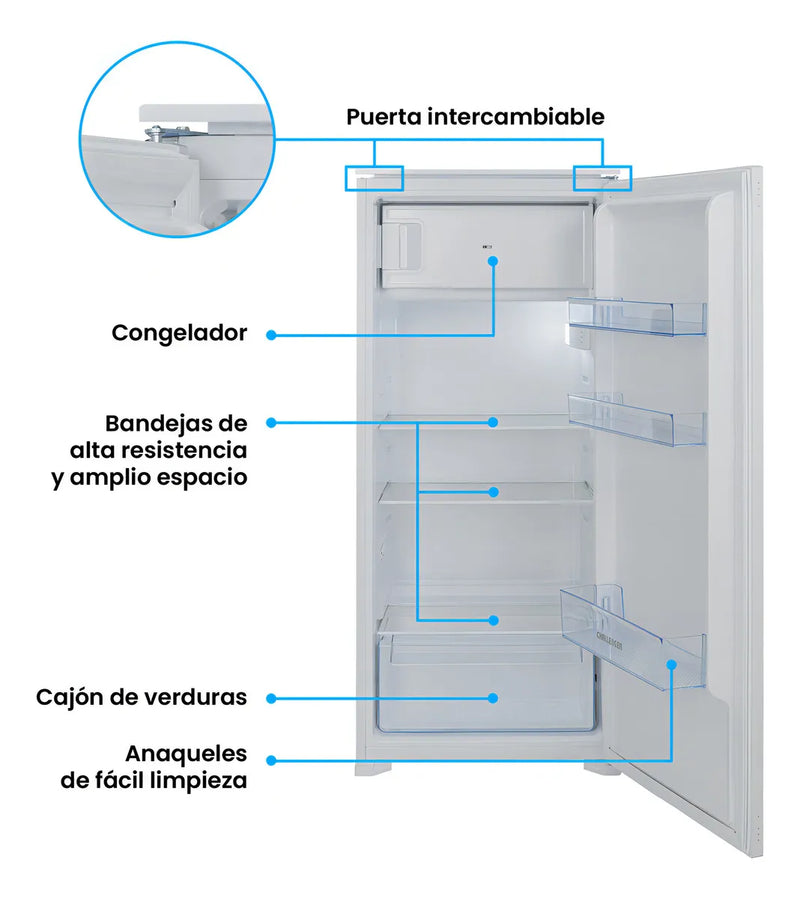 Nevera Panelable Inverter Cp 185 Litros Brutos Challenger