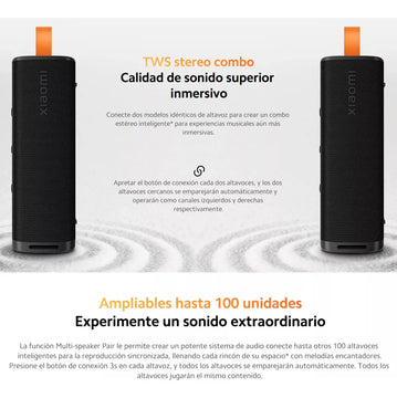 Xiaomi Sound Outdoor, Parlante Bt Portátil 30w Ip67 Tws, Red Rojo
