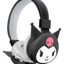 Audífonos Diadema Diferentes Personajes Bluetooth Ajustables Color Kuromi Negro