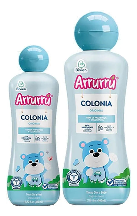 Colonia Bebe Arrurú Original 400+800ml Azul