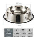 Comedero Plato Para Perros Y Gatos En Acero Inoxidable 22cm Color Plateado