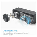 Bocinas Portátiles para Exterior Subwoofer Anker Soundcore Modelo Resistente con 6W 24H Reproducción Bluetooth Bocina para TV Karaoke Portátil Waterproof IPX7 con Control de Graves Color Negro