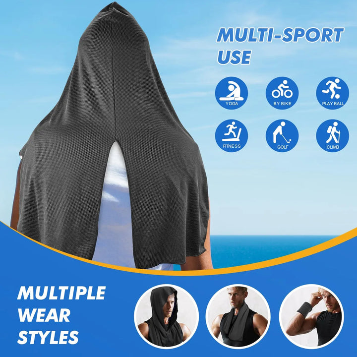 Toalla Refrescante Con Capucha Para Enfriamiento Instantaneo