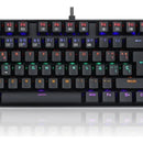 Teclado Mecánico Redragon Kumara Rainbow K552-kr-sp Teclado Negro Idioma Español Latinoamérica