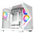 Chasis Gamer Xyz Qubex White | Argb | Atx | 4 Fans | Type C