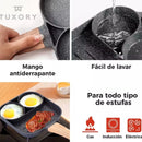 Sarten 4 Huevos Inducción Antiadherente Hotcakes Estrellado Color 2 Huevo Rejilla