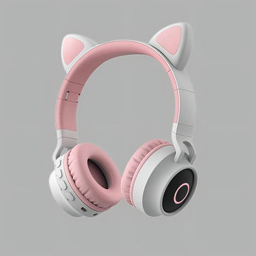 Audífono Bluetooth Inalambrico Gamer Orejas De Gato Cat Ear