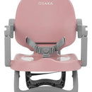 Silla De Comer Bebé Carestino Osaka Booster Rosa Altura Adaptable con Bandeja Extraíble