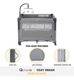 Qutanix Corralito De Bebe 2 En 1, Cuna Portatil Plegable Fac