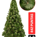 Árbol Navideño Noruega 2.00m Para Decoración Esferas Muñecos Verde