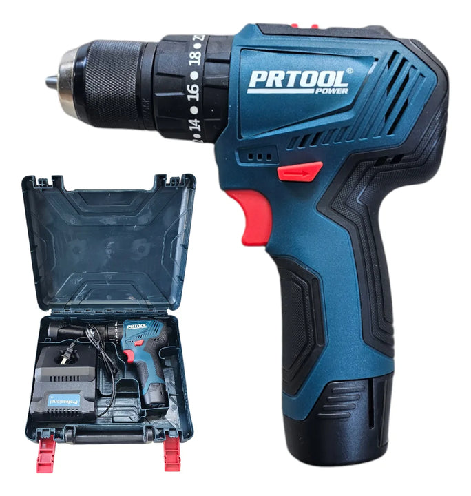 Taladro Percutor Atornillador Inalámbrico 18v Brushless 10mm Azul Acero 50hz/60hz