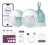 Extractor De Leche Calentado Manos Libres Con Succión