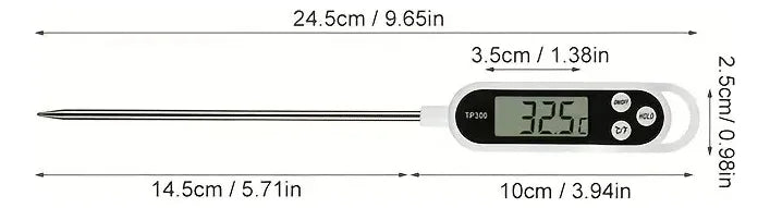 Termometro Digital En Cocina, Chocolate, Velas + Pilas