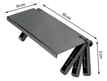 Soporte de estante ajustable para monitor y TV Ikaza, color negro