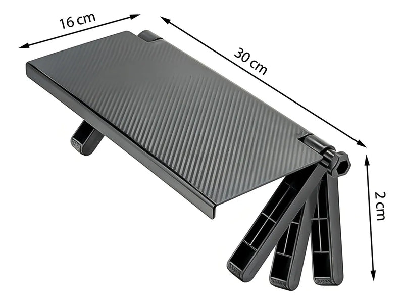 Soporte de estante ajustable para monitor y TV Ikaza, color negro