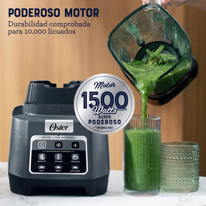 Licuadora Oster® Profesional Xtreme Mix, Reversible, 2l,gris Color Gris