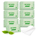 Paquete De 100 Toallitas Humedas Con Extracto De Te Verde