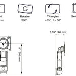 Soporte Para Tv Monitor 17 27 Nb F120 Flexi Nb North Bayou Negro