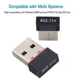 Antena Usb Wifi Tarjeta Nano Adaptador 150mbps 802.11n Pc
