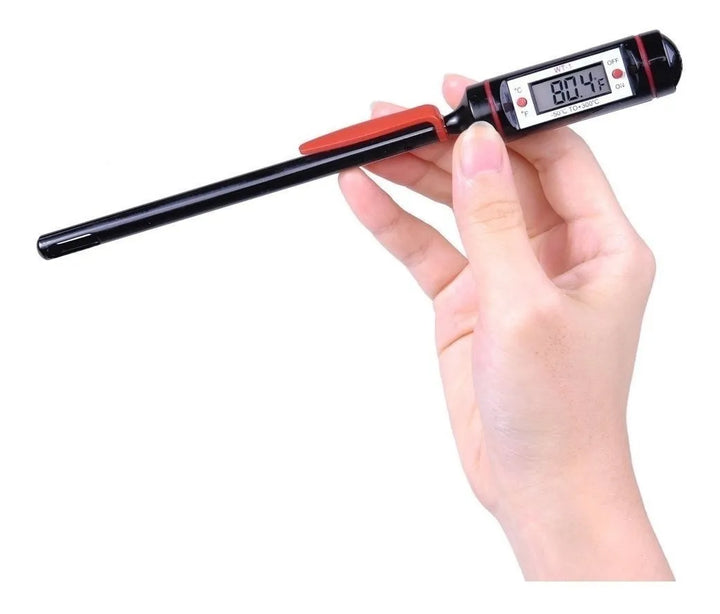 Termometro Digital De Cocina Punzon Sonda Temperatura Comida Negro