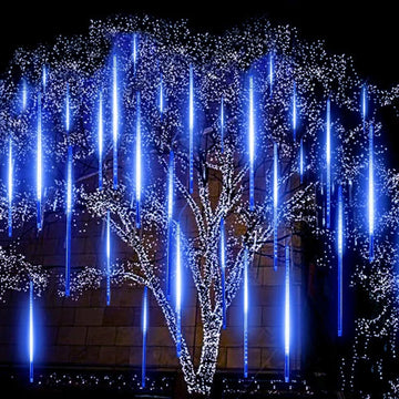 Set 2 Extensiones 10 Tubos Con Luces Navideñas Led Qishi