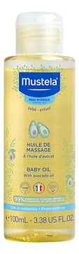 Mustela Aceite Hidratante Para Masajes Para Bebés, Con Ace.