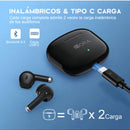 Audífonos In-ear Inalámbricos 1Hora AUT203 Color Negro Bluetooth 5.3 con Micrófono