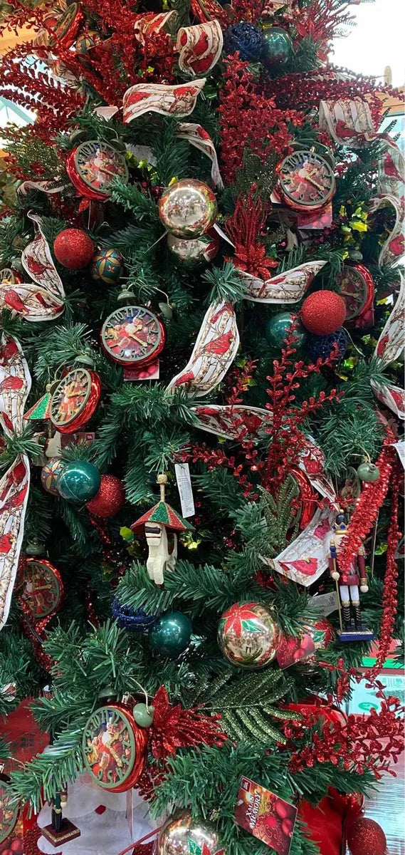 Promocion Arbol De Navidad Frondoso De Lujo 210cm 936 Ramas Color Verde