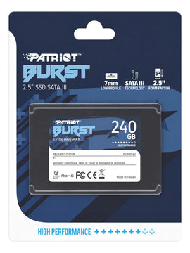 Disco sólido interno Patriot Burst PBU240GS25SSDR 240GB negro
