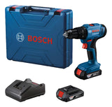 Taladro Inalambrico Percutor De 1/2 Bosch Gsb 183-li Color Azul