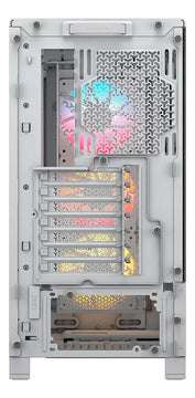 Gabinete Corsair Frame 4000d Rs Vidrio Fan Argb X3 Blanco