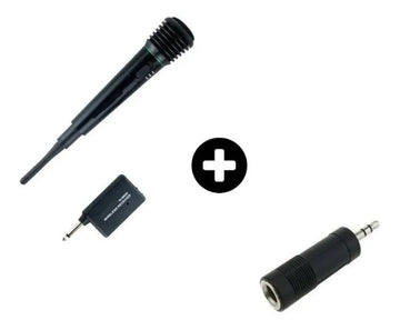 Micrófono Profesional Inalámbrico Pilas Incluidas Color Negro