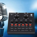 Tarjeta De Sonido V8- Mezclador De Audio,transmision En Vivo Negro
