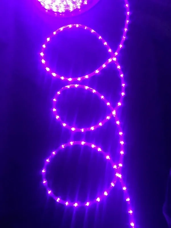 Manguera Led 3 Vias Luces Navideñas X 10mt Morada