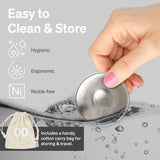 Lovenoobs - Tazas De Lactancia Plateadas, Protectores Calman