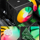 Cooler Uphere Rbg Negro De 6 Heatpipes Y 2 Fanes De 12cm