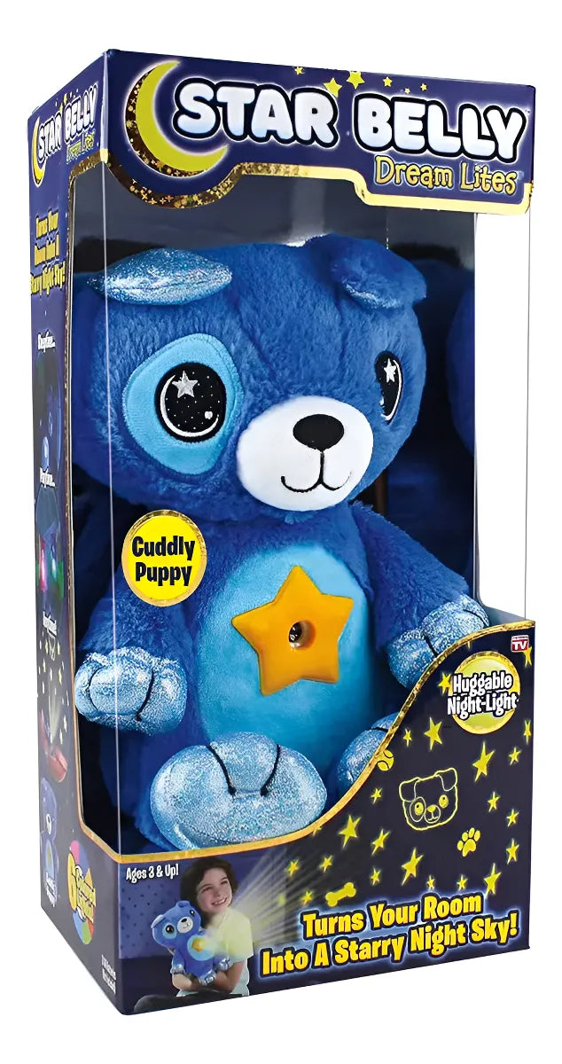 Muñeco Peluche Star Belly Musical Proyector Luz Nocturna