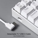 Teclado Mecánico Redragon Dragonborn K630w Red Switch Color Del Teclado Blanco Idioma Inglés Us