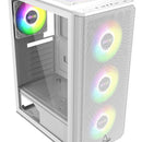 Caja Atx Iceberg Flow-e Blanca 4x Argb Front Mesh Blanco