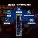Unidad De Estado Sólido De 1tb Kingspec M.2 Nvme Gen3x4 2280 Negro