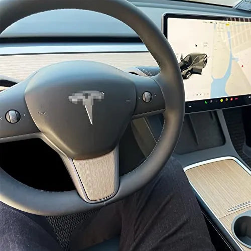 Leeogench Real Wood Tesla Modelo 3 Modelo Y Accesorios Cubie