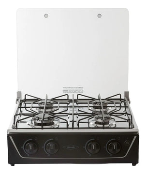 Estufa De Mesa Avellana V Gas Natural Negra Haceb Color Negro
