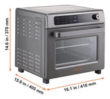 Air Fryer Horno Tostador Freidora De Aire 12en1 Cocina Plateado