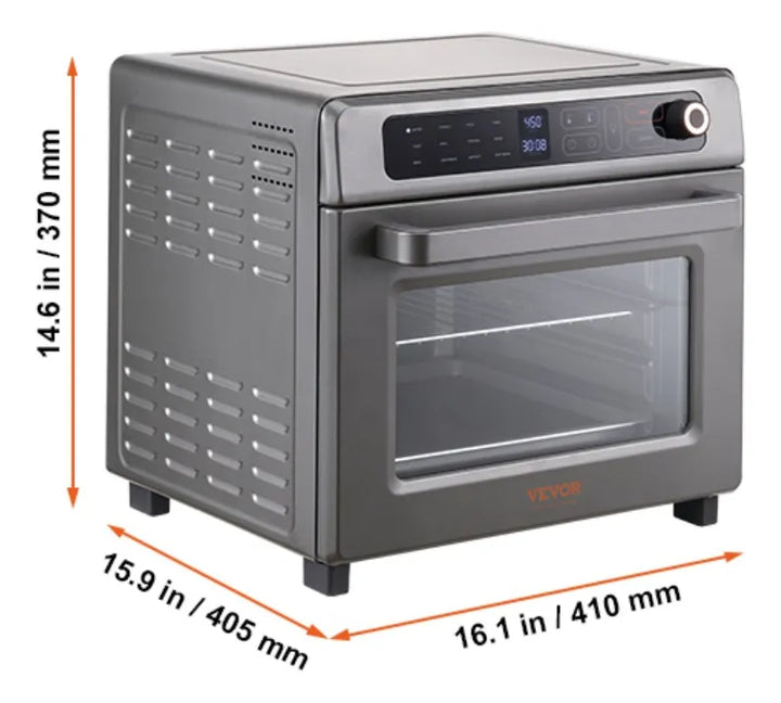 Air Fryer Horno Tostador Freidora De Aire 12en1 Cocina Plateado